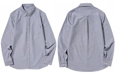 Autumn And Winter Men's Long-sleeved Casual Solid Color Shirt