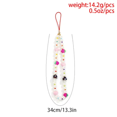 Simple Contrasting Color Stitching Bag Bracelet With Lanyard