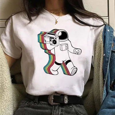 Creative Personality Printing Student Short Sleeve