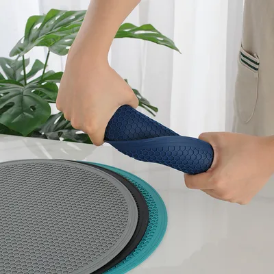 Large Silicone Honeycomb Pattern Round Heat Proof Mat Placemat Meal