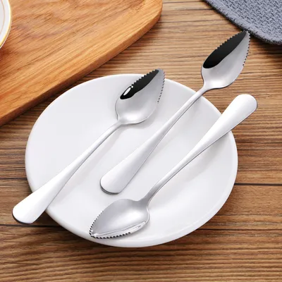 Baby Scraper Stainless Steel With Serrated