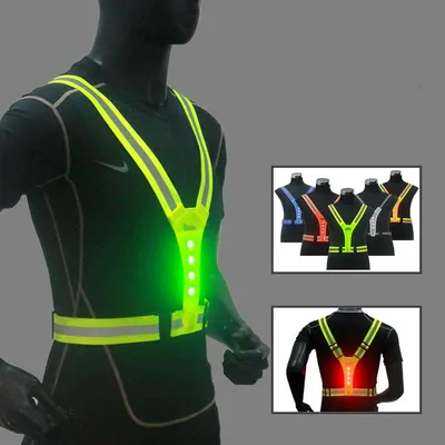 Luminous Reflective Vest LED Elastic Sports Reflective