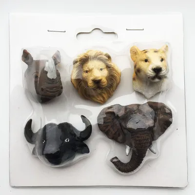 3D Animal Head Craft Magnetic Fridge Magnet
