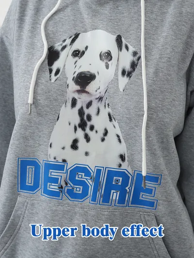 Women's Fashionable Casual Printed Long Sleeved Sweatshirt