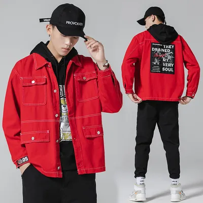 New Men's Casual Loose Denim Jacket