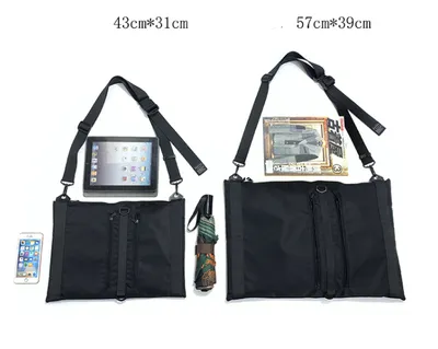 Large capacity nylon shoulder bag