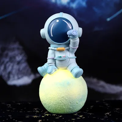 Cartoon Cute Spaceman Bedroom Table Decorations Small Ornaments