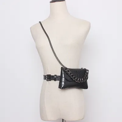 Simple Small  Belt Waist Mobile Phone Bag