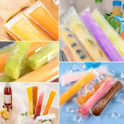 Party - 320 Popsicle Bags  2 Orange Funnels 1 Set