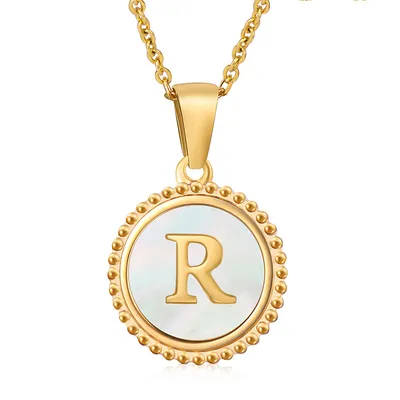 Fashion Stainless Steel Letter Necklace Female