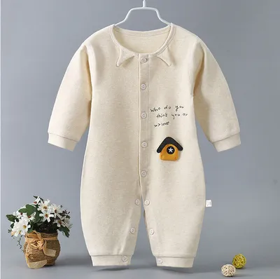 Spring new baby boneless one-piece long sleeves