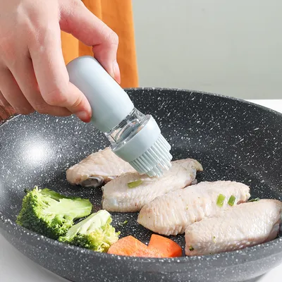 Glass Silicone Oil Bottle With Brush