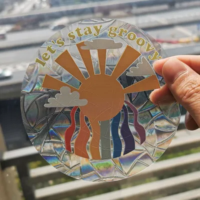 Electric Glass With PVC Non  Adhesive AntiCollision Window Stickers