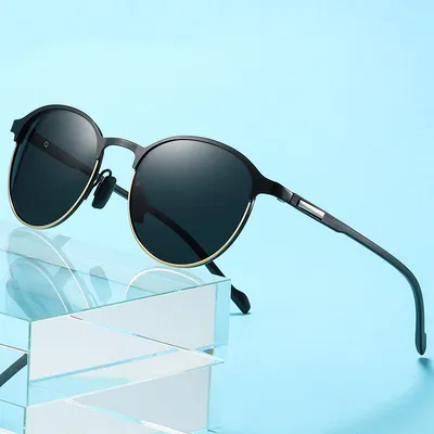 Polarized Metal Sunglasses Glasses Fashion Colorful Half Frame