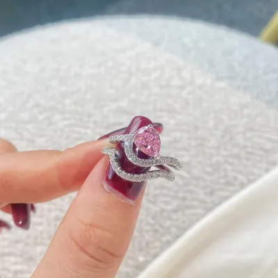S925 Sterling Silver High Carbon 8A Zircon Ring