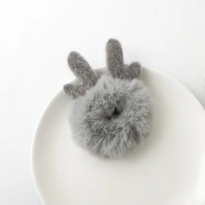 Sweet Plush Antlers Cute Girl Heart-sen Three-dimensional Deer Christmas Hair Accessories