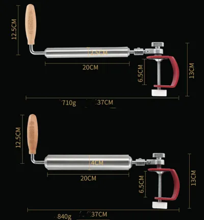 304 Stainless Steel Fixed Roller Type Rolling Pin Household Roller Face Stick