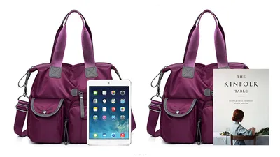 Large Capacity Multi-pocket Shoulder Bag For Women Nylon Waterproof Handbags Female Casual Commuting Messenger Crossbody Bags