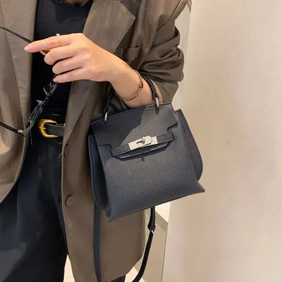 حقيبة كيلي، حقيبة بيركين، حقيبة كروسبودي نسائية من الجلد الطبيعي، قابلة للتخصيص عبر الحدود، من إنتاج مصنعي المعدات الأصلية ومصنعي التصميم الأصلي، مصنوعة من جلد البقر عالي الجودة، قابلة للتخصيص، من إنت