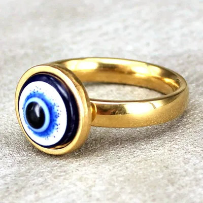Titanium Steel Ring Can Be Personalized Eyes Angel Eyes