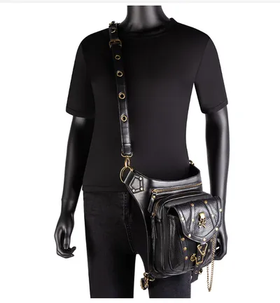 A steampunk retro cross-body bag for women