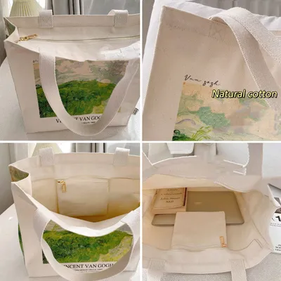 Creative Large Capacity Oil Painting Canvas Bag