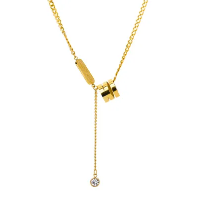 New Fashion Heart Shaped Pendant Titanium Steel Necklace