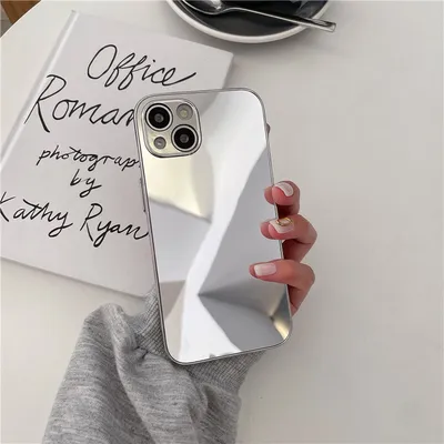 Fashion Simple Electroplating Mirror Phone Case