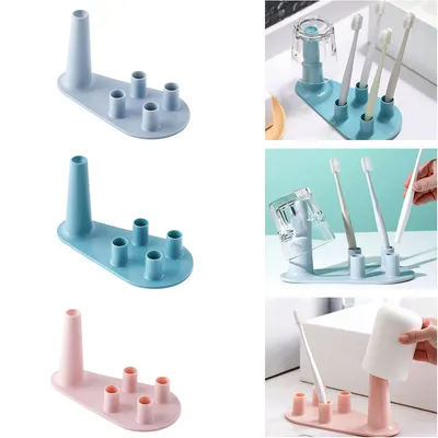 Bathroom washstand toothbrush storage rack mouthwash