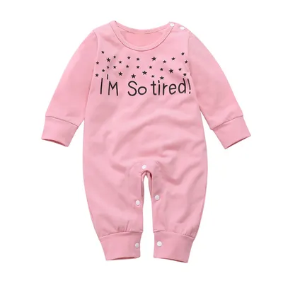 Baby letter long sleeve romper