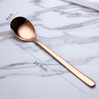 Korean style spoon stainless steel household long handle spoon