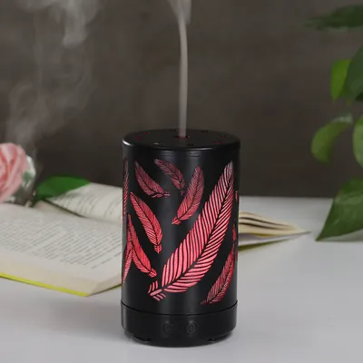 آلة العلاج العطري المصنوعة من الحديد المطاوع على شكل ريشة