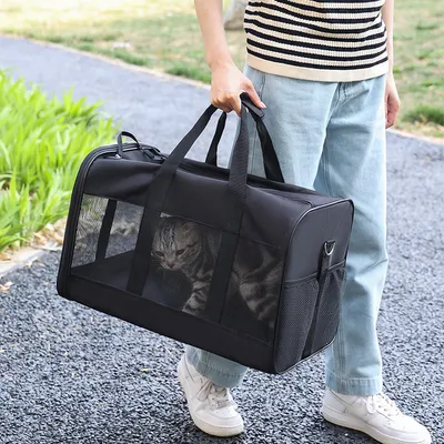 Dog Cat Carriers Bags Car Portable Transport Pet Bag Cage Portable Pet Foldable Outgoing Travel