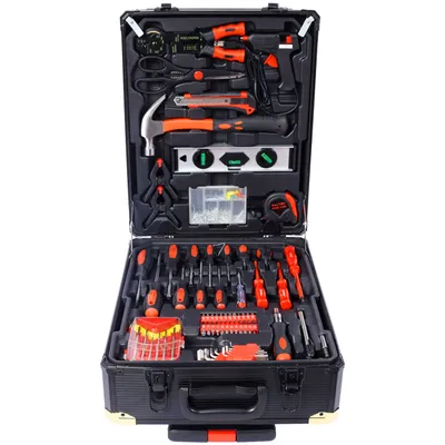 969 Piece Men's Home Repair Tool Set, Tool Box Organizer With 4 Drawers, Universal Household