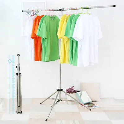 Removable Clothes Hanger Foldable And Portable Clothes Rack Selling Display Shelf Floor