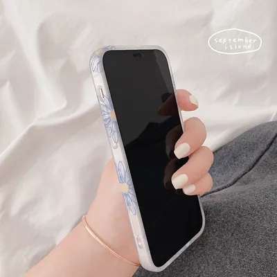 Small Flowers Transparent Frosted Phone Case