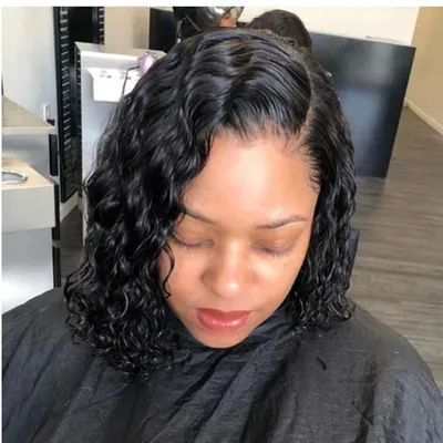 Women's Black Long Curly Hair