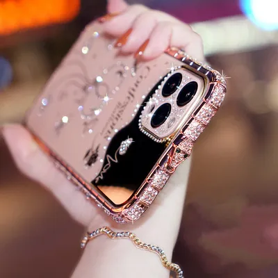 Fashion Diamond Metal Frame Phone Case
