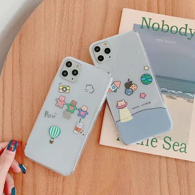 Ins cute bear mobile phone case
