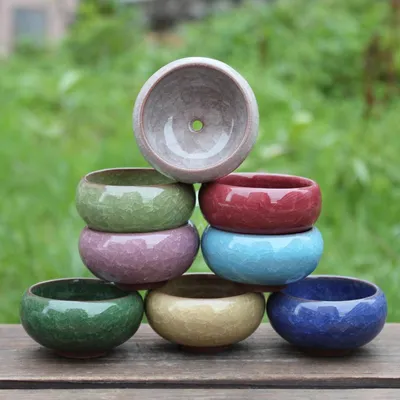 Desktop Succulent Ceramic Craft Flower Pot Ornaments