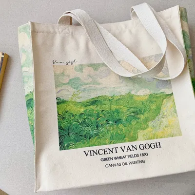 Creative Large Capacity Oil Painting Canvas Bag