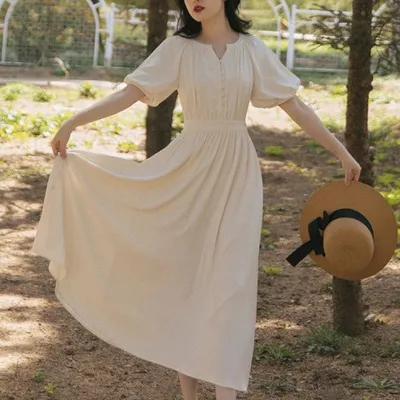 French Retro Romantic Dress For Women