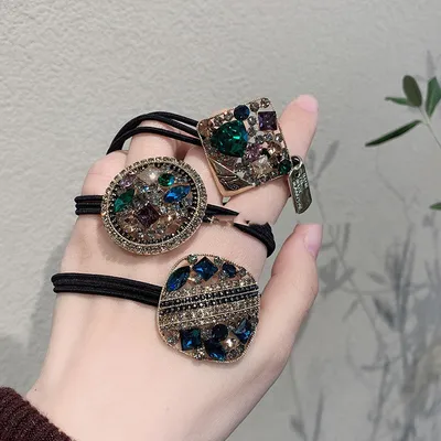 Female Fashion Crystal Rhinestone Hair Rope
