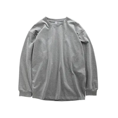 Pure Cotton Loose Sweater Solid Color Bottoming Shirt