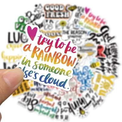 50 Inspirational English Alphabet Graffiti Stickers