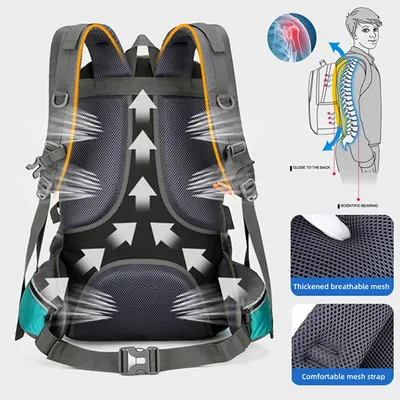 50L Fishing Backpack Large Capacity Camping Bags Outdoor Sport Hiking Trekking Climbing Travel