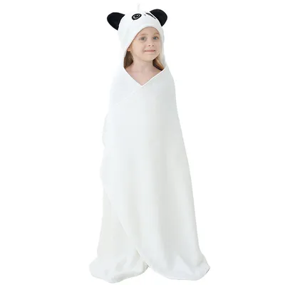 Children's Micron Super Soft Bathrobe Baby Coral Fleece Can Wear Blanket Towel Quilt