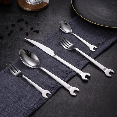 Stainless Steel Wrench Knife Fork Spoon Set