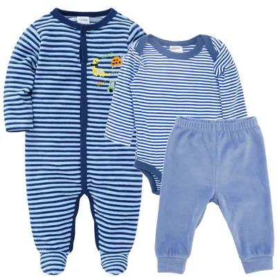 Cotton Baby Long-Sleeved One-Piece Romper