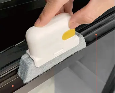 Creative Groove Cleaning Brush Quickly Clean All Corners And Gaps Detachable Door Window Track Cleaning Brushes